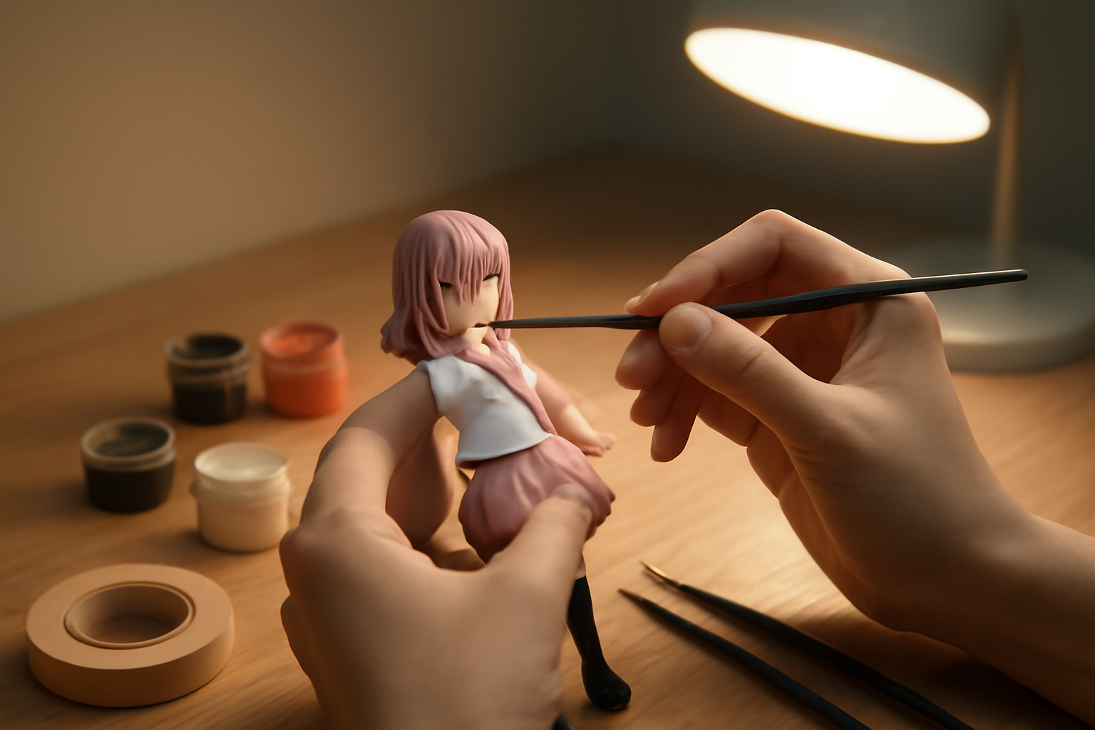 Cara Mewarnai Ulang Figure Jepang agar Tampil Seperti Baru